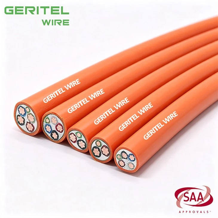 3 X 50mm2 + 1 X 16mm2 Earth Low Voltage Orange Circular Copper Cable high quality
